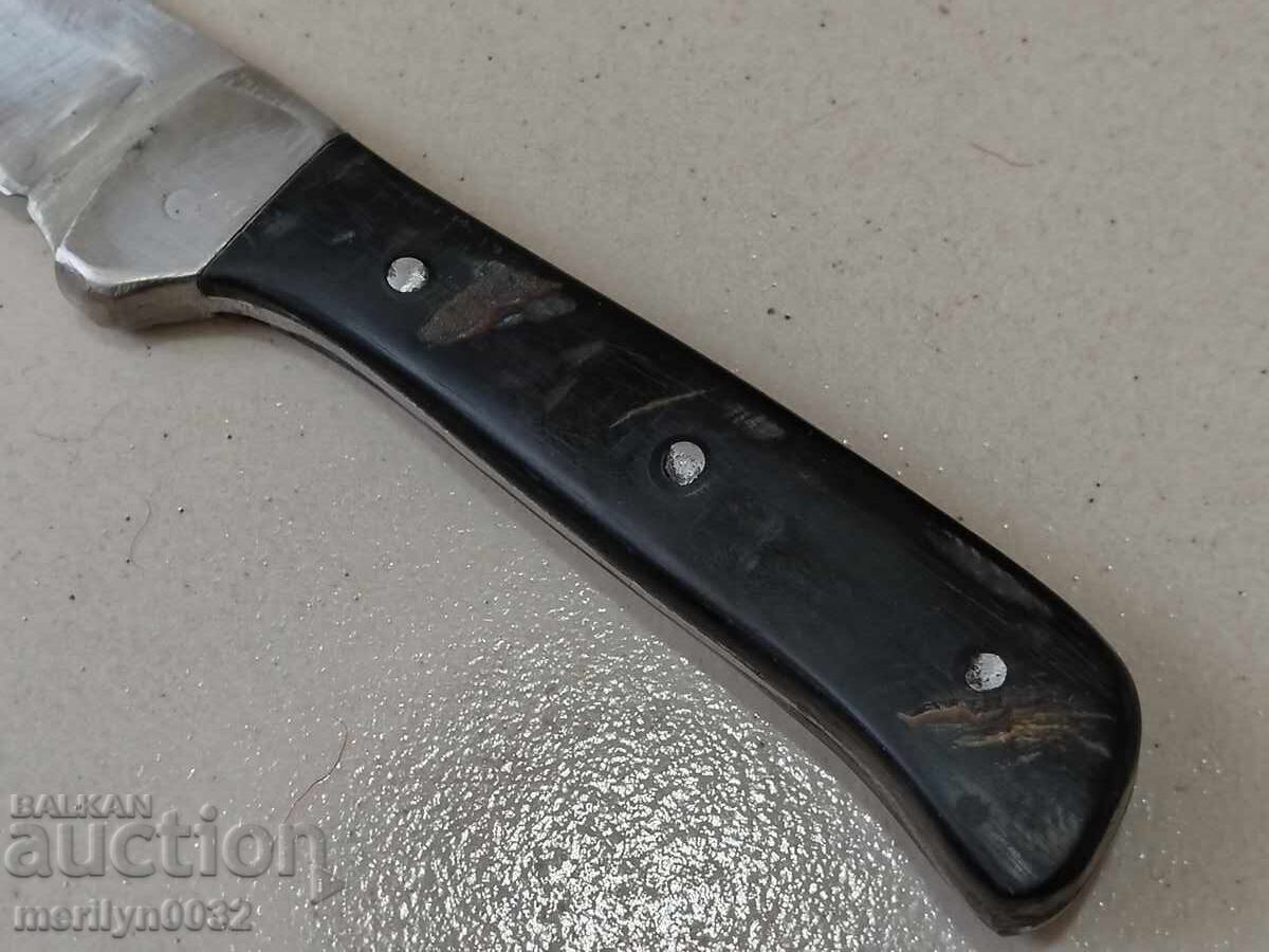 Old tourist knife with buffalo horn handles - 7