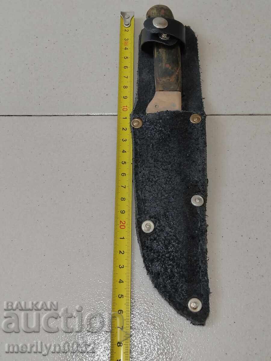 Old tourist knife with buffalo horn handles with price 137.90 BGN | € 70.51 Old tourist knife with buffalo horn handles with price 137.90 BGN | € 70.51