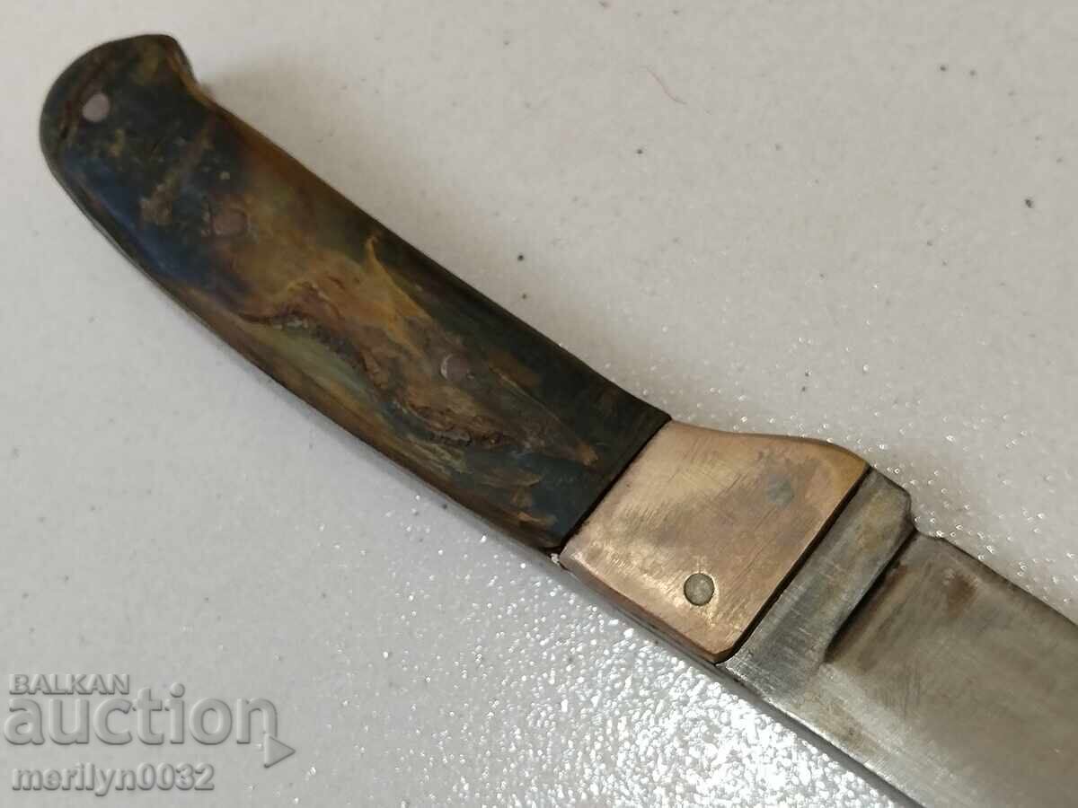 Old tourist knife with buffalo horn handles - 6 Old tourist knife with buffalo horn handles - 6