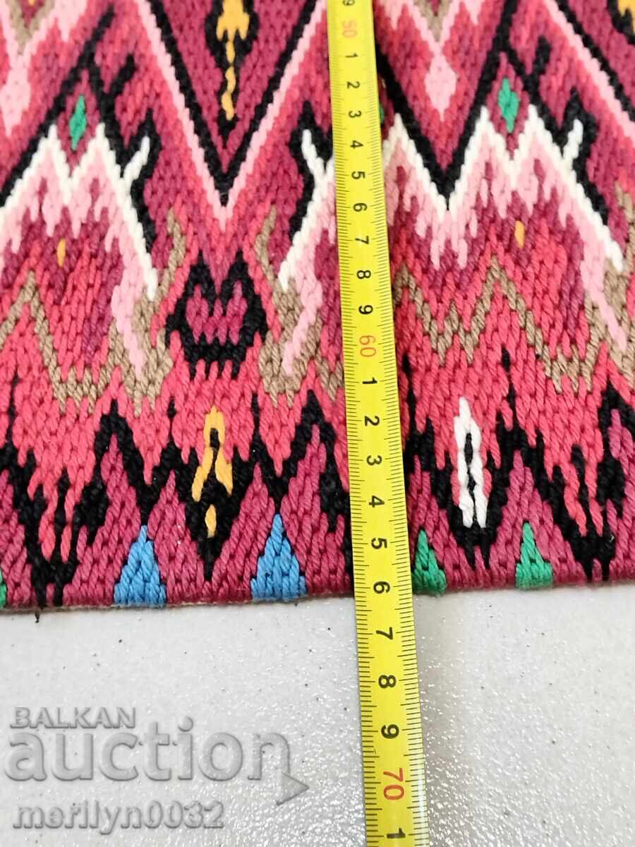 Tapiserie veche pentru panou broderie perete, tablou covor - 5