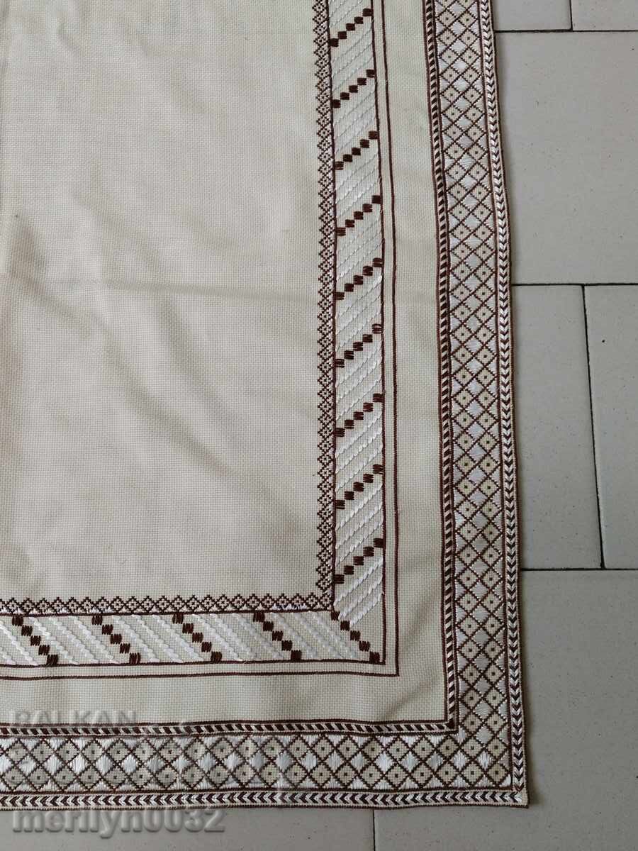 Old embroidered check, tablecloth, milo, Bulgarian embroidery with price 40.00 BGN | € 20.45 Old embroidered check, tablecloth, milo, Bulgarian embroidery with price 40.00 BGN | € 20.45