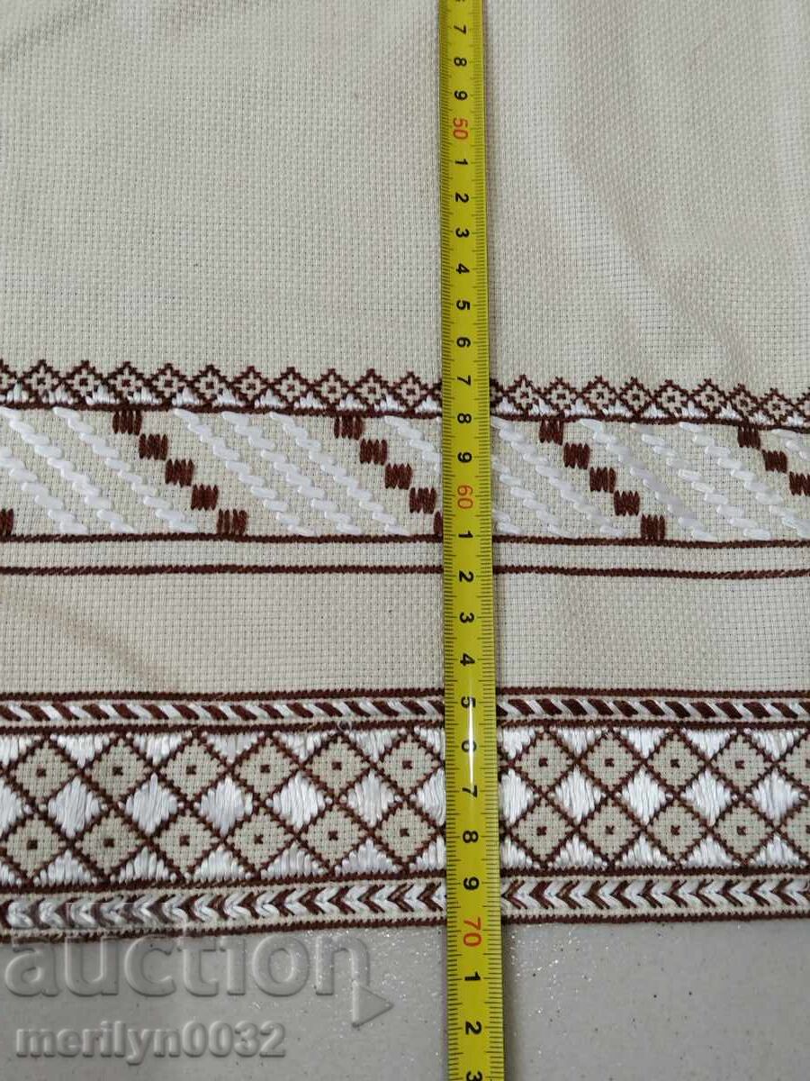 Old embroidered check, tablecloth, milo, Bulgarian embroidery - 6 Old embroidered check, tablecloth, milo, Bulgarian embroidery - 6
