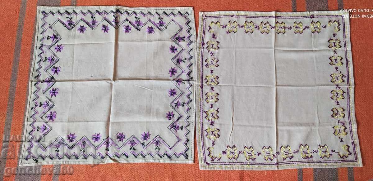 Hand embroidered plaids - 6 Hand embroidered plaids - 6