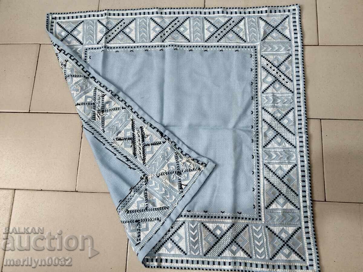 Auction Old embroidered check, tablecloth, milo, Bulgarian embroidery Auction Old embroidered check, tablecloth, milo, Bulgarian embroidery