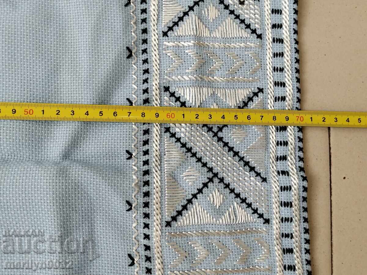 Old embroidered check, tablecloth, milo, Bulgarian embroidery - 5 Old embroidered check, tablecloth, milo, Bulgarian embroidery - 5