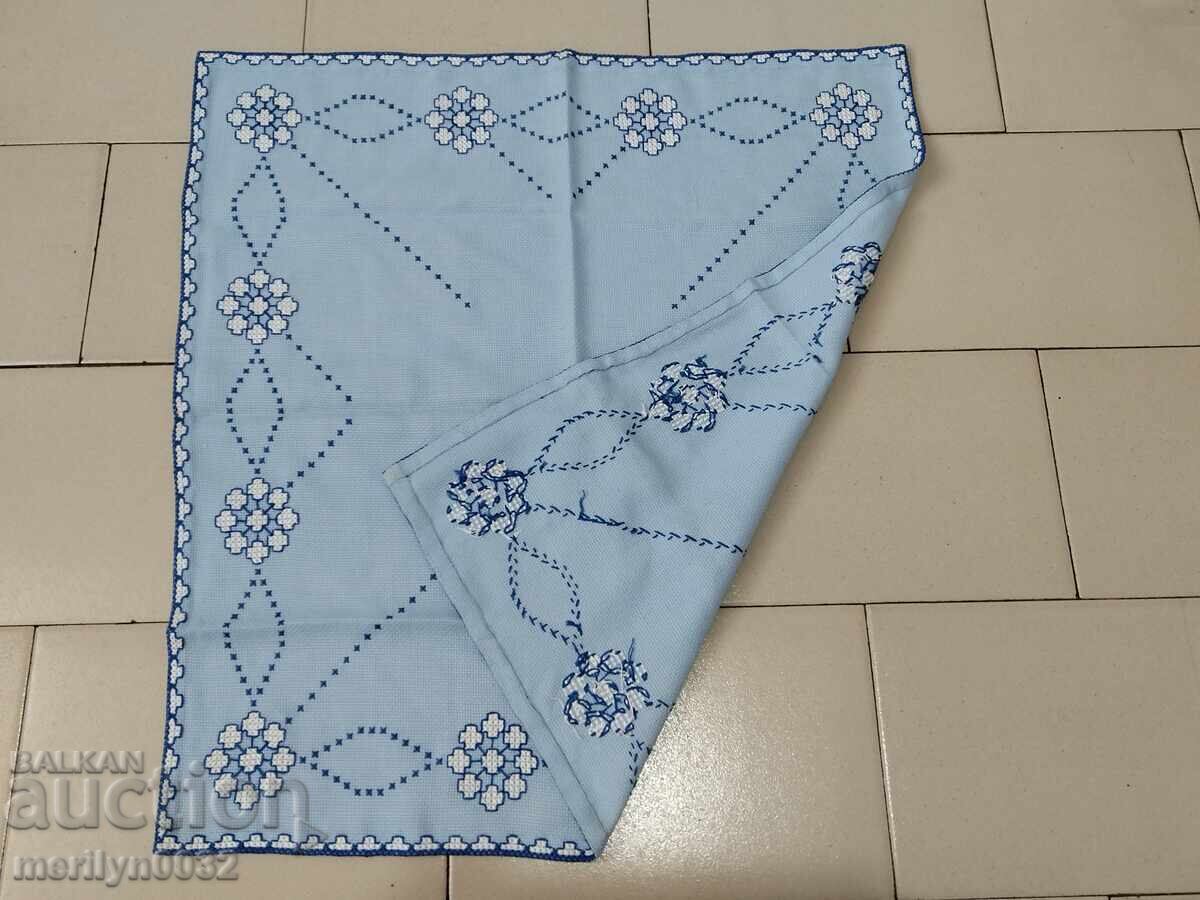 Auction Old embroidered check, tablecloth, milo, Bulgarian embroidery Auction Old embroidered check, tablecloth, milo, Bulgarian embroidery
