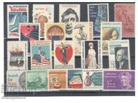 Lot of clean USA stamps - 20 different pieces
