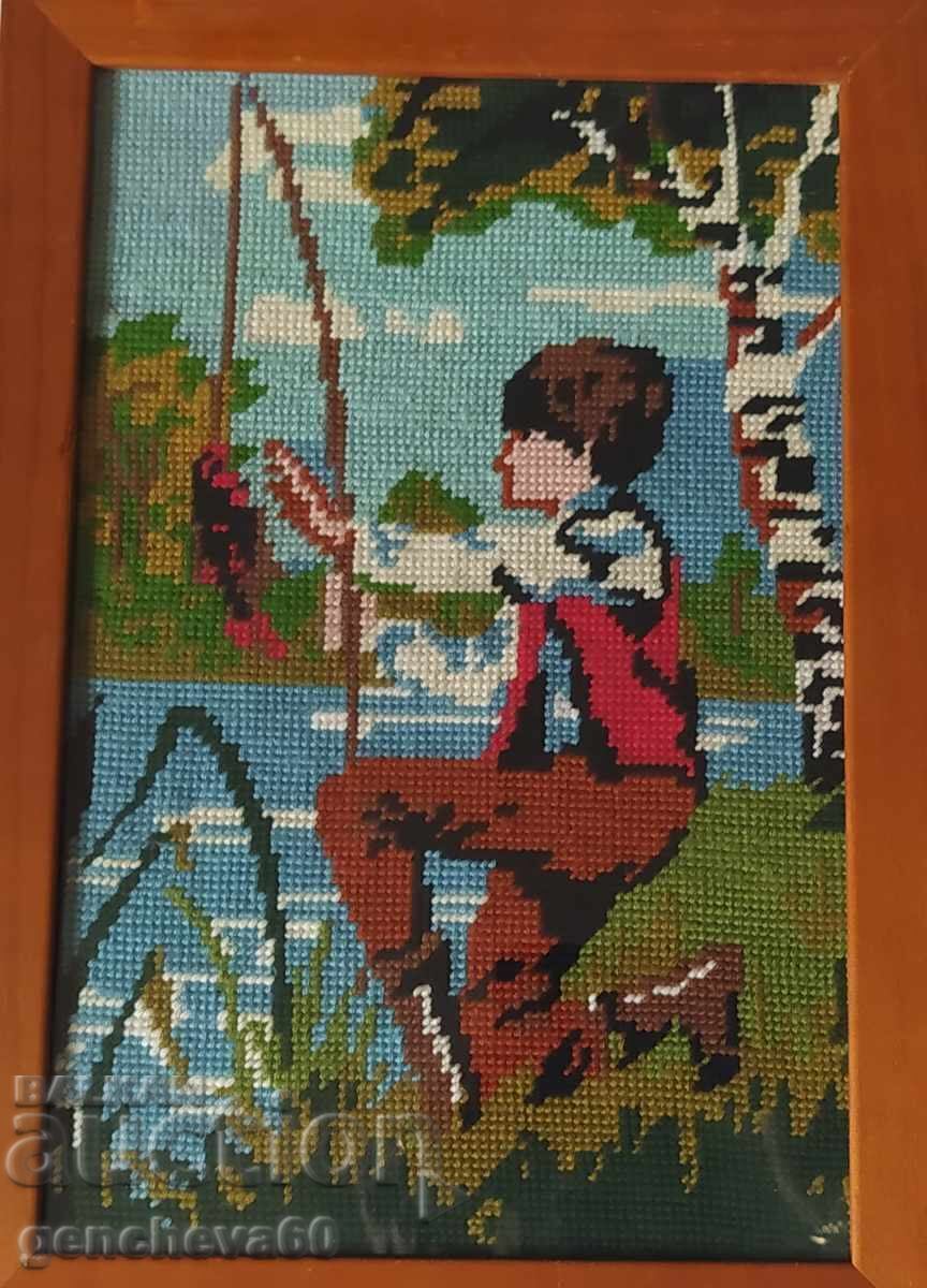 Auction  Beautiful tapestry, "Fisherman"