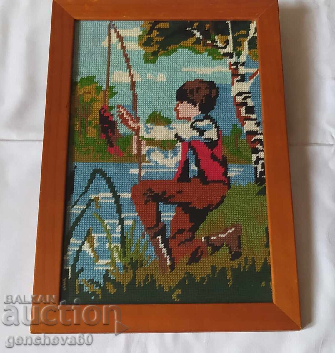 Beautiful tapestry, "Fisherman" - 6