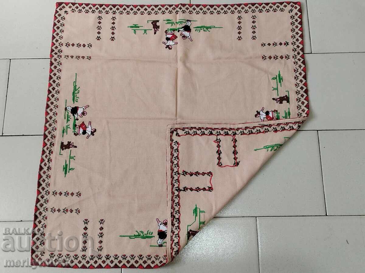 Old embroidered check, tablecloth, milo, Bulgarian embroidery with price 40.00 BGN | € 20.45