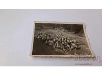 Photo Eleshnitsa Youth with picks and shovels