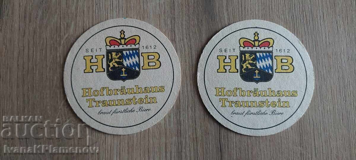 Collector's coasters, two pieces