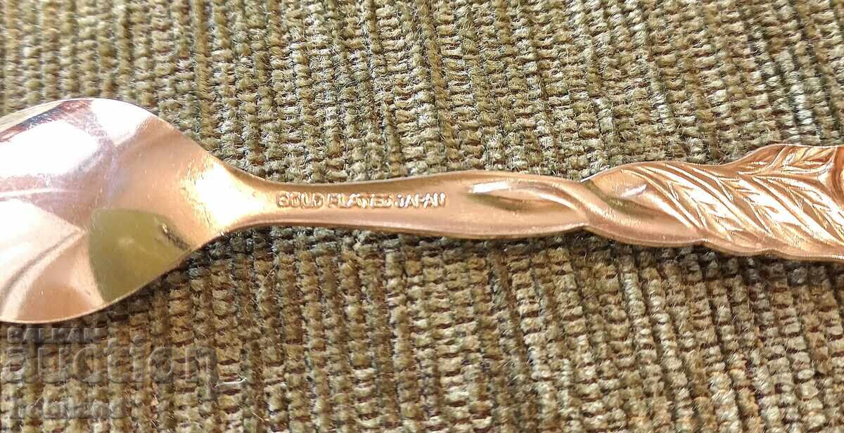 Gold-plated coffee spoon set with price 54.00 BGN | € 27.61 Gold-plated coffee spoon set with price 54.00 BGN | € 27.61