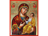 Hand-painted icon of the Holy Mother of God Hodegetria with angels 30/38 cm