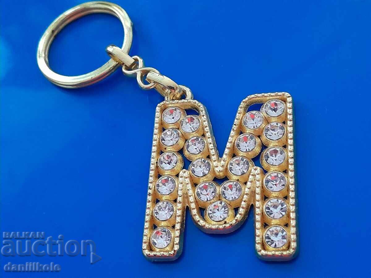 Licitație *$*Y*$* CHEIE SCRISOARE „M” CU PIETRE DE ZIRCONIU *$*Y*$* Licitație *$*Y*$* CHEIE SCRISOARE „M” CU PIETRE DE ZIRCONIU *$*Y*$*