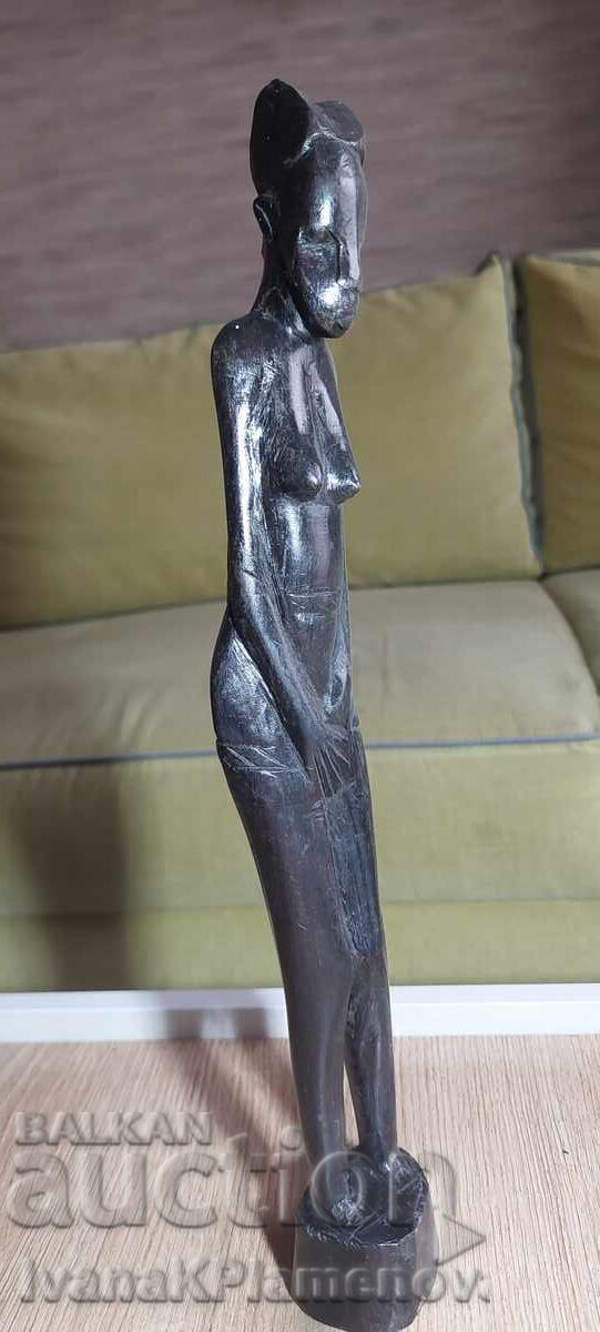 Sculptură în lemn Africa lemn masiv pentru colecționari 36cm - 5