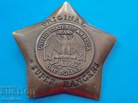 *$*Y*$* SUPER RANGERS STAR BADGE DOLLAR *$*Y*$*