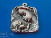 *$*Y*$* PENDANT "MADONNA AND CHILD" - EXCELLENT *$*Y*$*