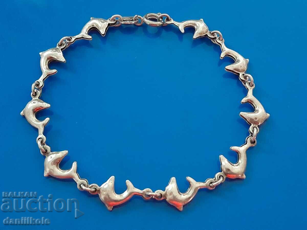 Delivery of *$*Y*$* SILVER BRACELET WITH DOLPHINS - EXCELLENT *$*Y*$* Delivery of *$*Y*$* SILVER BRACELET WITH DOLPHINS - EXCELLENT *$*Y*$*