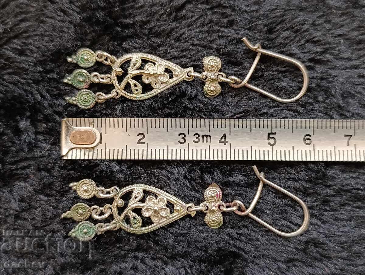 Auction RARE Authentic Silver Renaissance Earrings Costume Jewelry Auction RARE Authentic Silver Renaissance Earrings Costume Jewelry