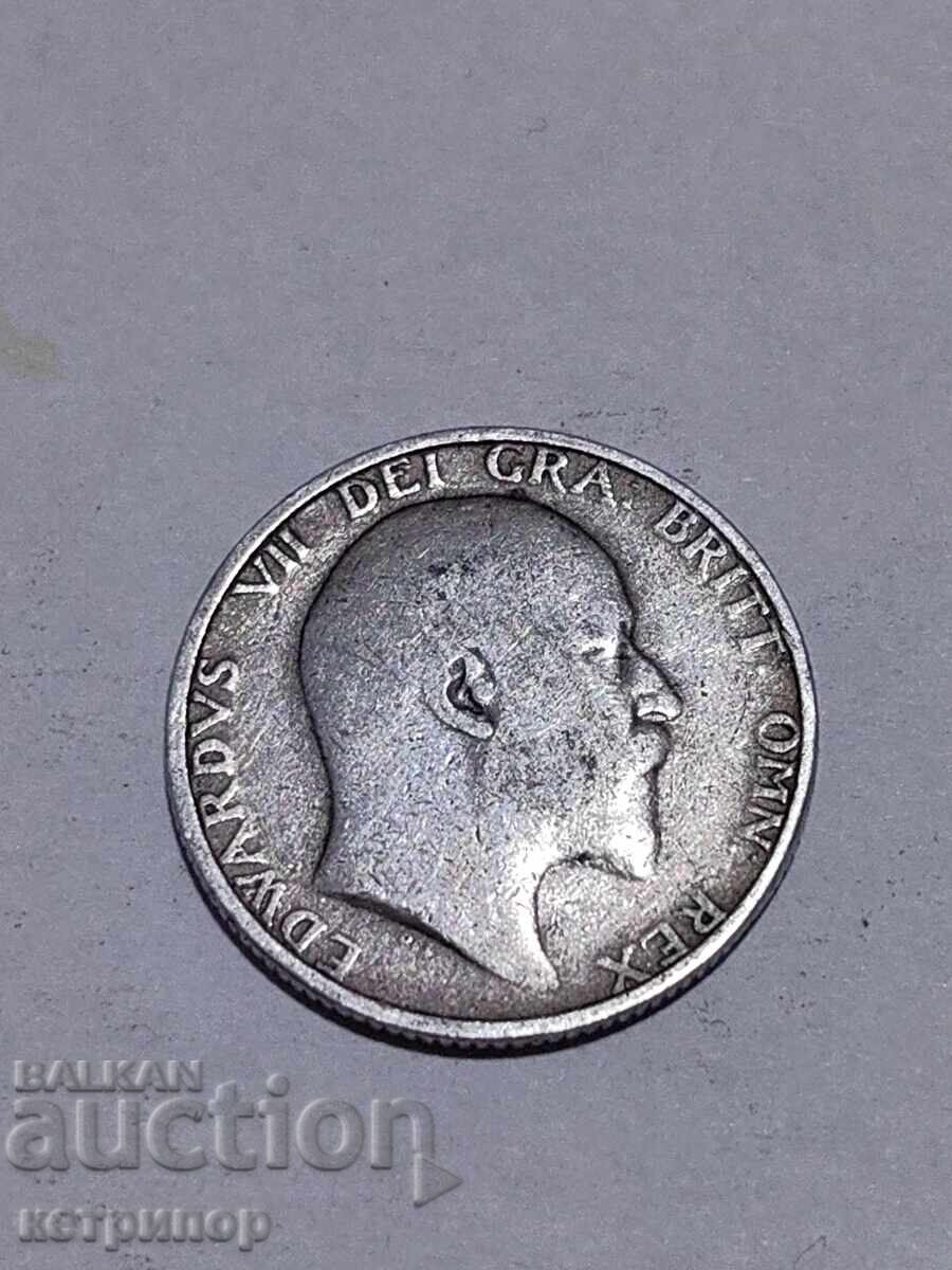 1 shilling Great Britain 1906 Silver with price 24.00 BGN | € 12.27