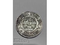 2 shillings South Africa 1896 silver