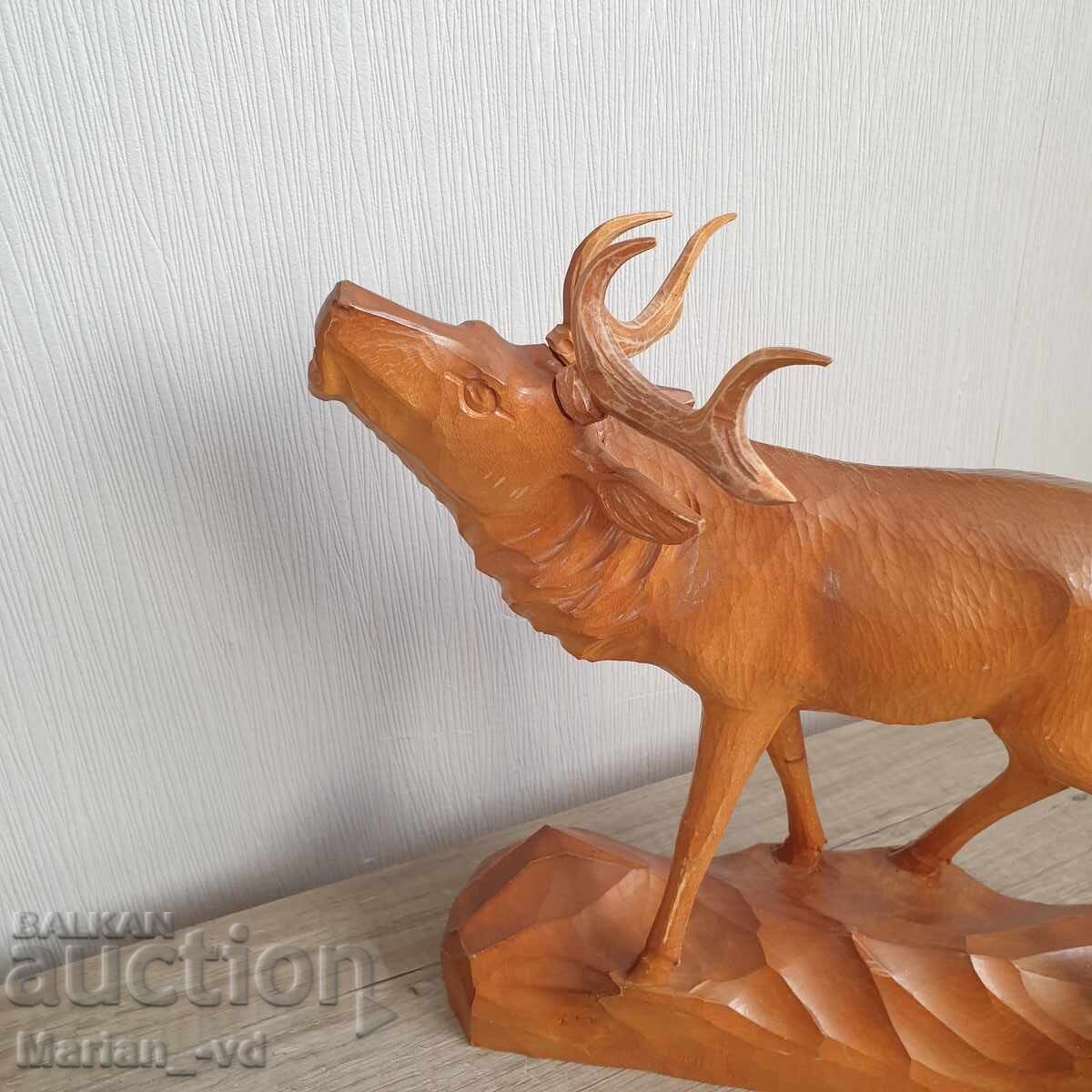 Wooden figure of a deer - handmade - 5 Wooden figure of a deer - handmade - 5
