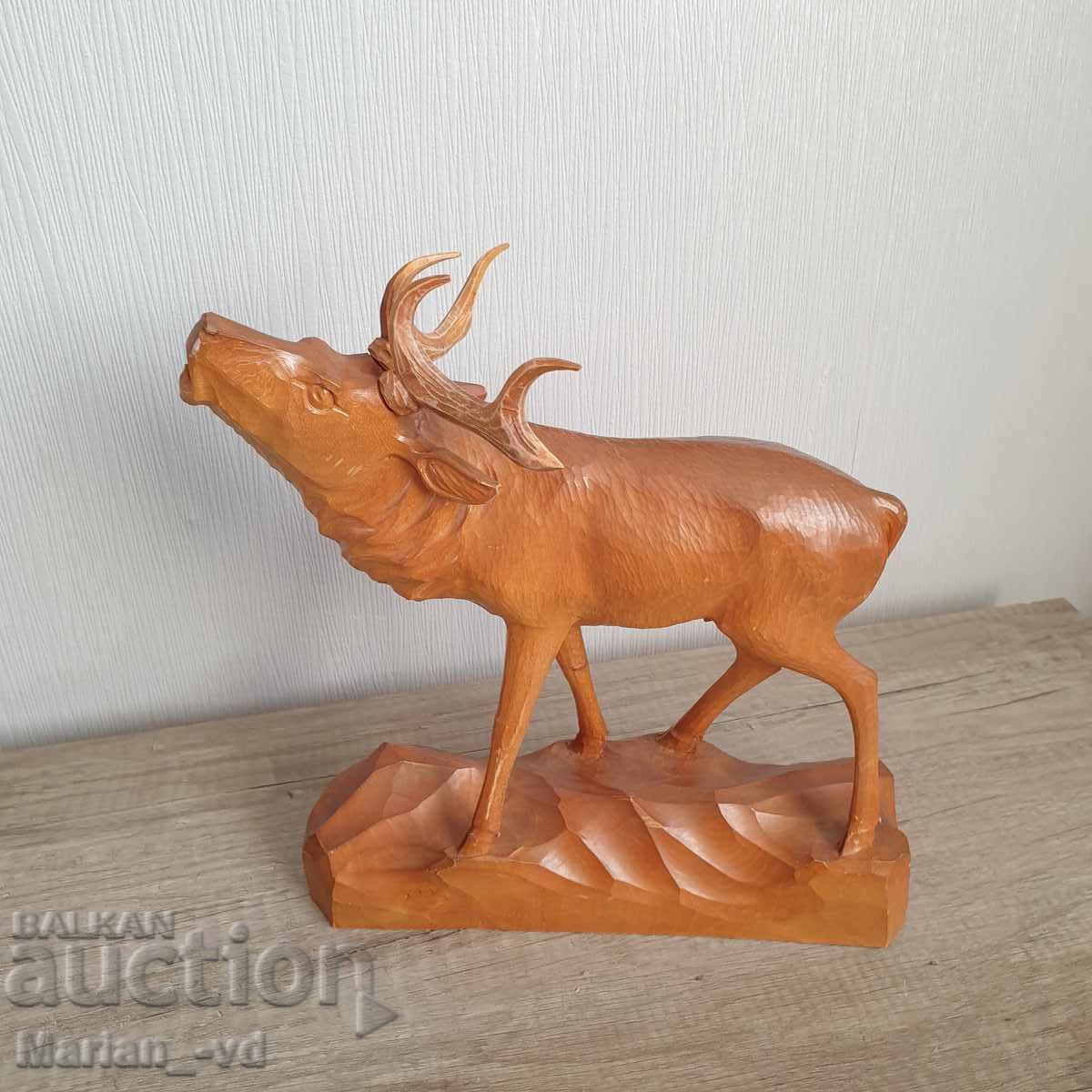 Wooden figure of a deer - handmade Wooden figure of a deer - handmade