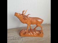 Wooden figure of a deer - handmade