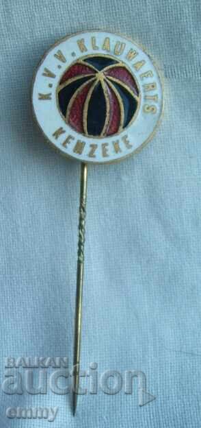 Insigna de fotbal - Clubul de fotbal KVV Klauwaerts Kemzeke, Belgia Insigna de fotbal - Clubul de fotbal KVV Klauwaerts Kemzeke, Belgia