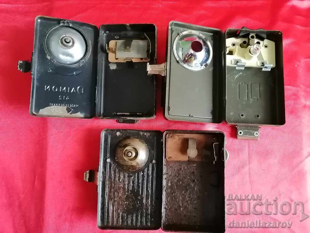 WW2 German Military Flashlights DAIMON Wehrmacht, Battery - 7 WW2 German Military Flashlights DAIMON Wehrmacht, Battery - 7