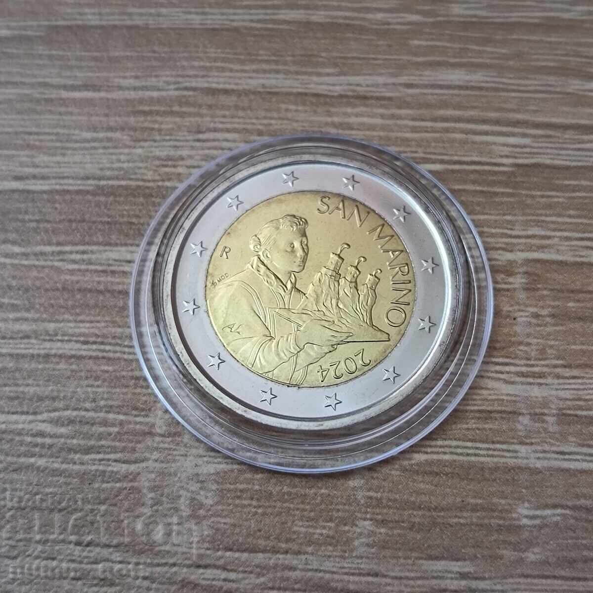 SAN MARINO 2 ευρώ 2024 έτος UNC SAN MARINO 2 ευρώ 2024 έτος UNC