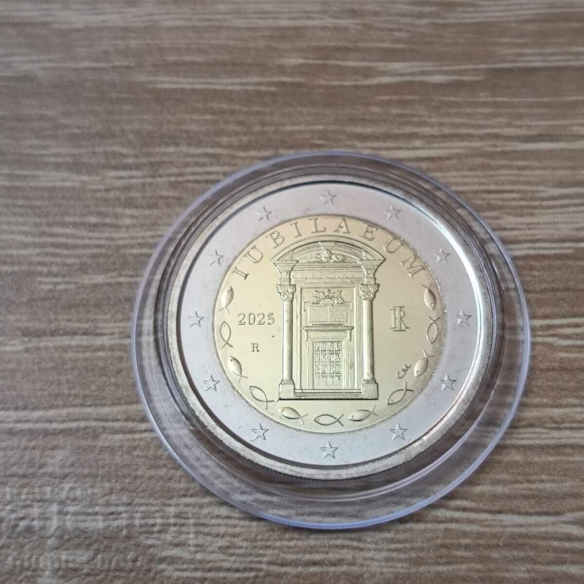 ΙΤΑΛΙΑ 2 ευρώ 2025 Ιερό Έτος UNC ΙΤΑΛΙΑ 2 ευρώ 2025 Ιερό Έτος UNC