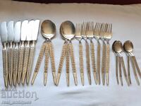 Set of silver plated utensils