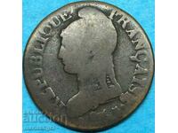 Franta 5 centimes 1796 Lan 5 Bronz