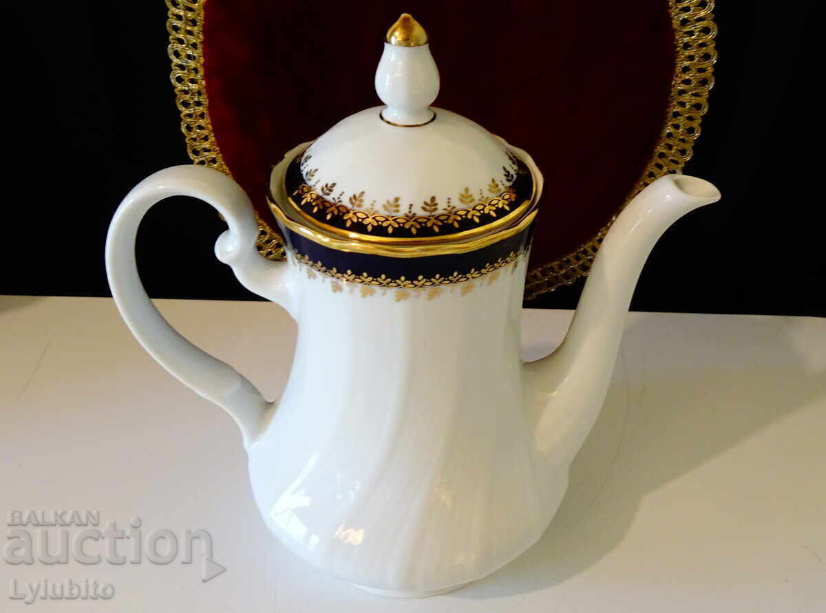 Bavarian porcelain jug, gold, cobalt. - 5 Bavarian porcelain jug, gold, cobalt. - 5