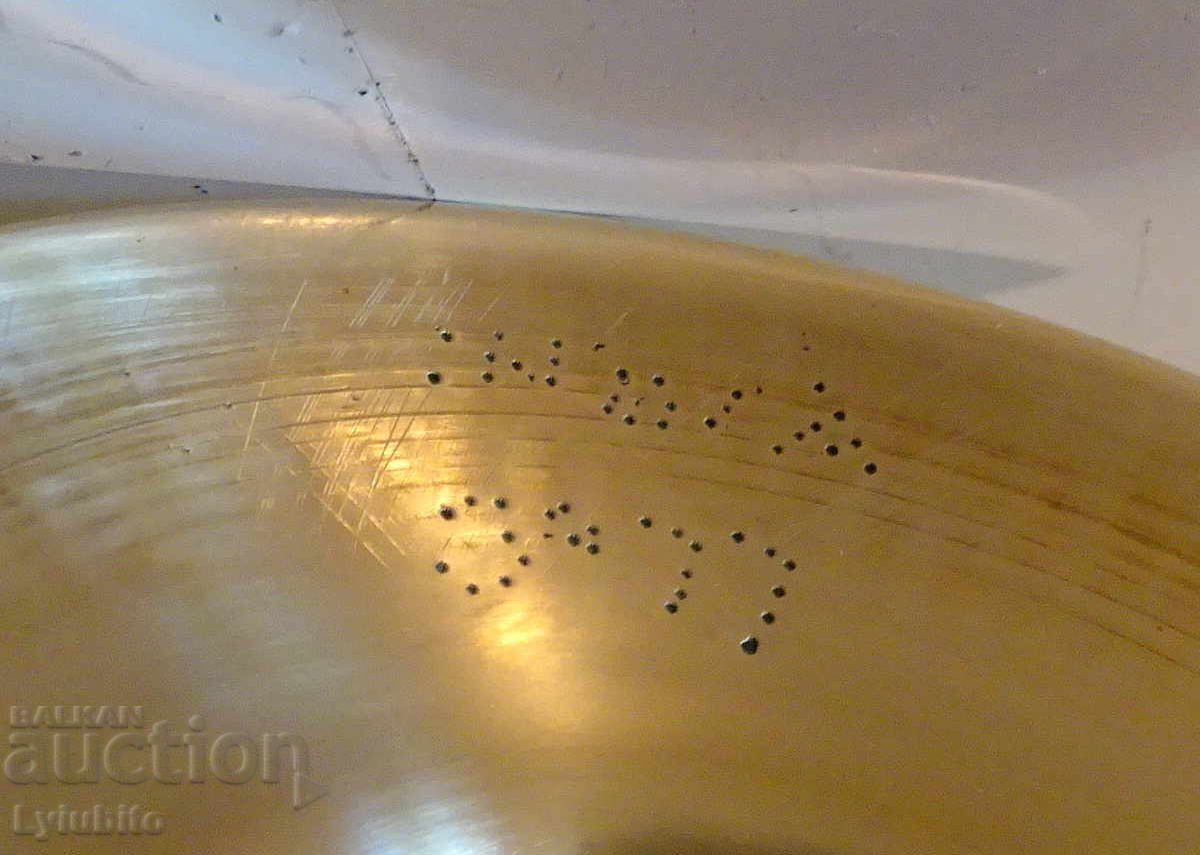 Bronze wine cup British India, marked, engraved - 6 Bronze wine cup British India, marked, engraved - 6