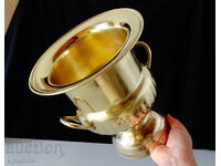 English Empire bronze vase, champagne cooler