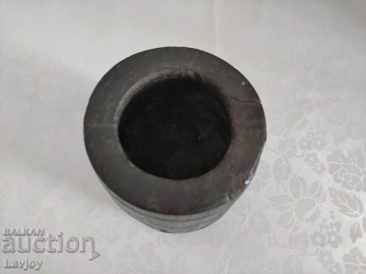 Old wooden mortar - 5