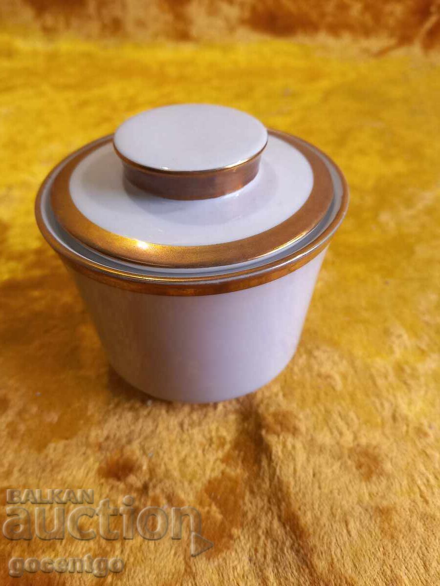 Sugar bowl. Marking Gilded Germany