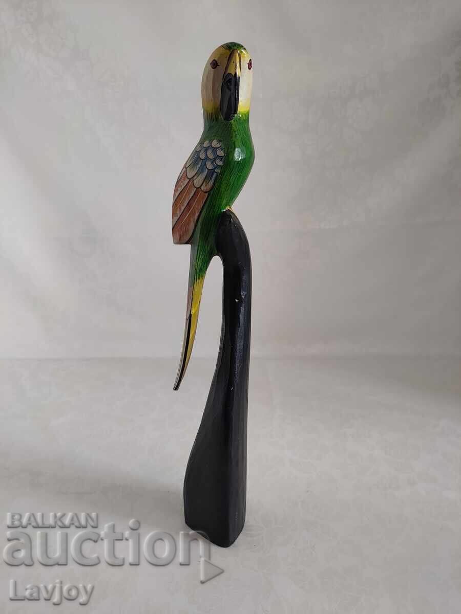 Wooden figure Parrot with price 50.00 BGN | € 25.56 Wooden figure Parrot with price 50.00 BGN | € 25.56