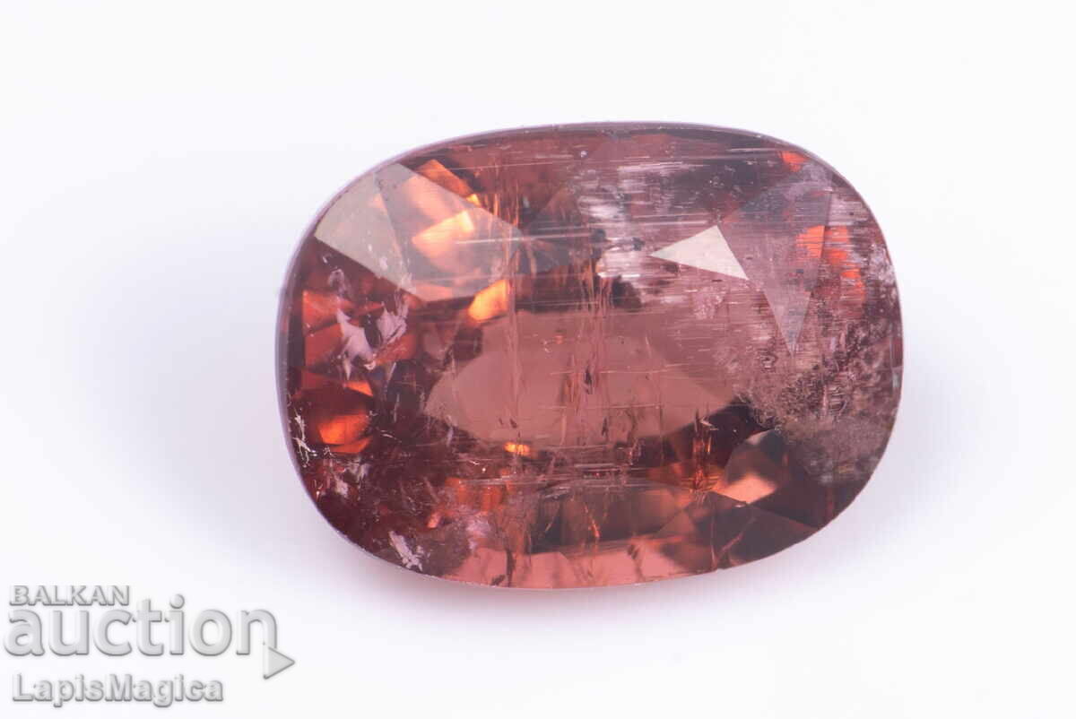 Rubellite pink orange tourmaline 1.79ct cushion cut Rubellite pink orange tourmaline 1.79ct cushion cut