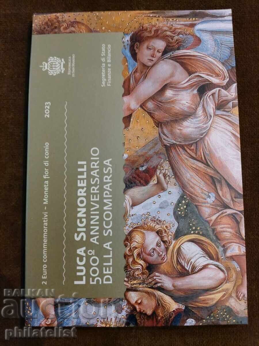 Auction San Marino 2023 - 2 euros - Luca Signorelli / Signorelli BU Auction San Marino 2023 - 2 euros - Luca Signorelli / Signorelli BU