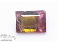 Two-tone watermelon tourmaline 0.73ct octagon cut