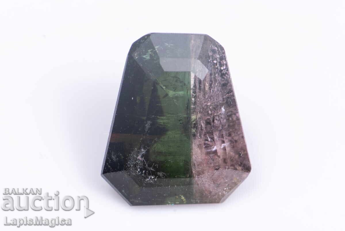 Two-tone watermelon tourmaline 3.12ct fancy cut Two-tone watermelon tourmaline 3.12ct fancy cut