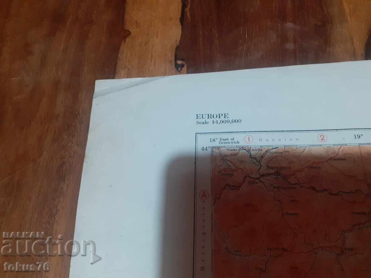 Auction Old map of Europe Auction Old map of Europe