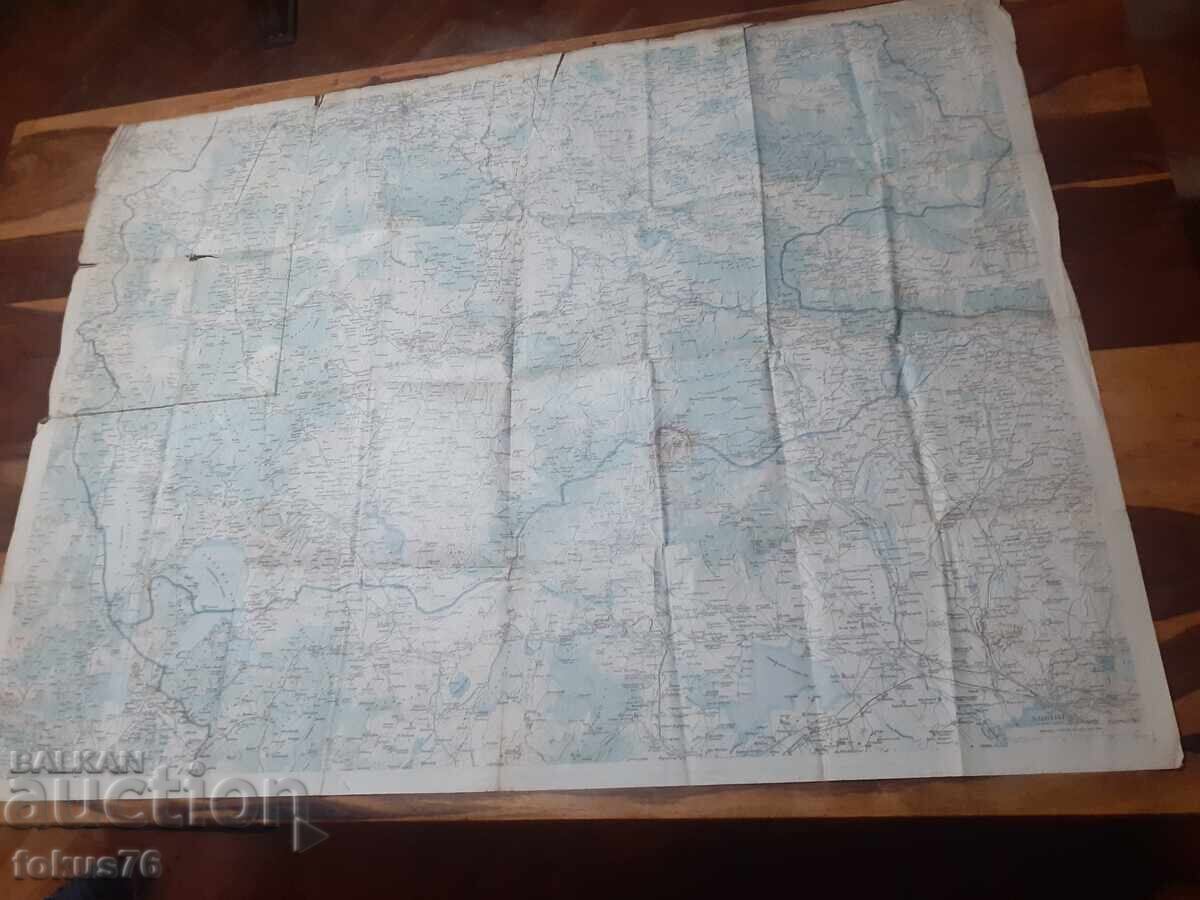 Παλιός μεγάλος χάρτης της Μακεδονίας Παλιός μεγάλος χάρτης της Μακεδονίας