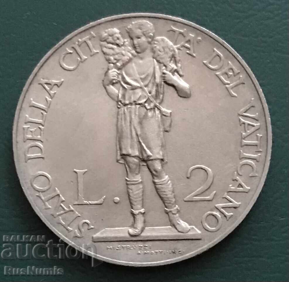 Vatican. 2 lira 1930. Vatican. 2 lira 1930.