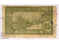 France/Guadeloupe-1922-Ред.-природни забележителности,клеймо