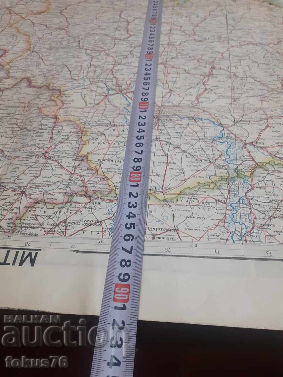 Veche hartă germană mare a Peninsulei Balcanice - 7 Veche hartă germană mare a Peninsulei Balcanice - 7